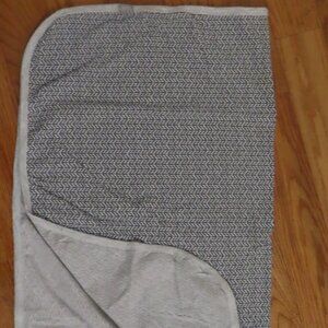Cocoli Grey Herringbone Knit Blanket